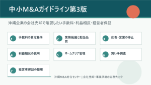 中小M&Aガイドライン第3版を沖縄企業の会社売却に活かす実務チェックのアイキャッチ画像